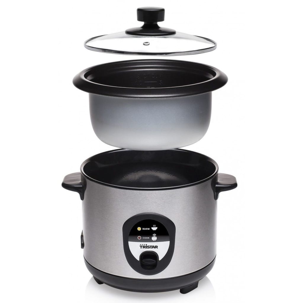 Tristar Rijstkoker Rk-6126 400 W 1 L Zilverkleurig