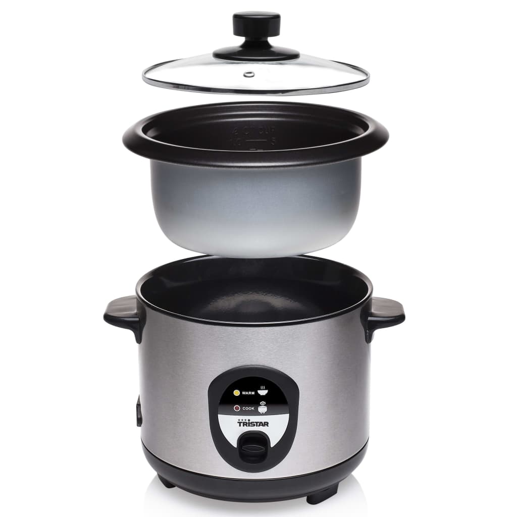 Tristar Rijstkoker Rk-6126 400 W 1 L Zilverkleurig