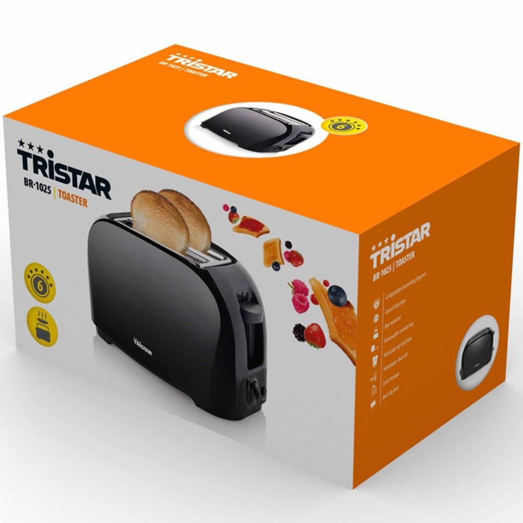 Tristar Broodrooster Br-1025 800 W Zwart