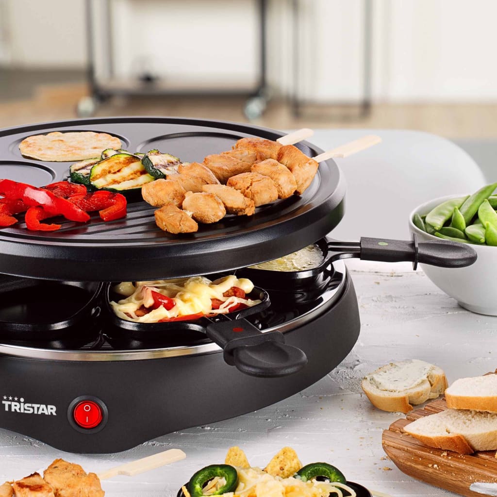 Tristar Gourmetstel 6-Persoons 800 W 29 Cm Zwart