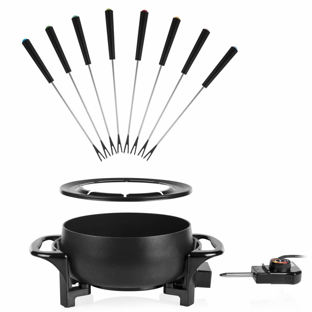 Tristar Fondueset 1000 W 1,5 L Matzwart