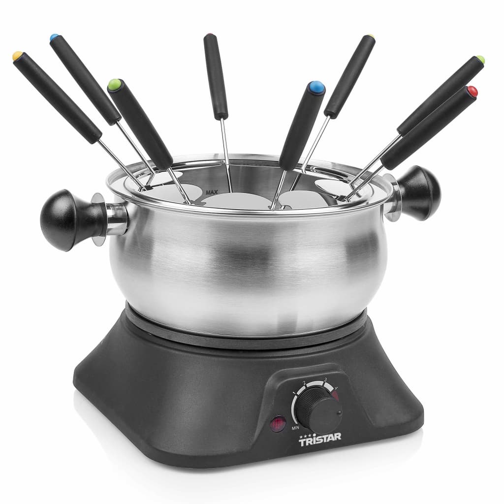 Tristar Familie Fondeuset 1400 W 1,3 L Roestvrij Staal Zilverkleurig