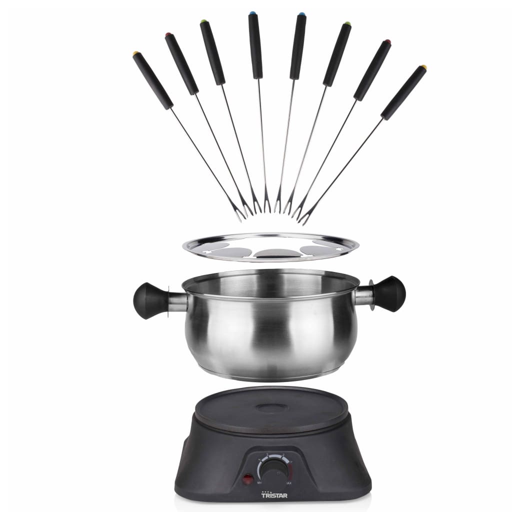 Tristar Familie Fondeuset 1400 W 1,3 L Roestvrij Staal Zilverkleurig