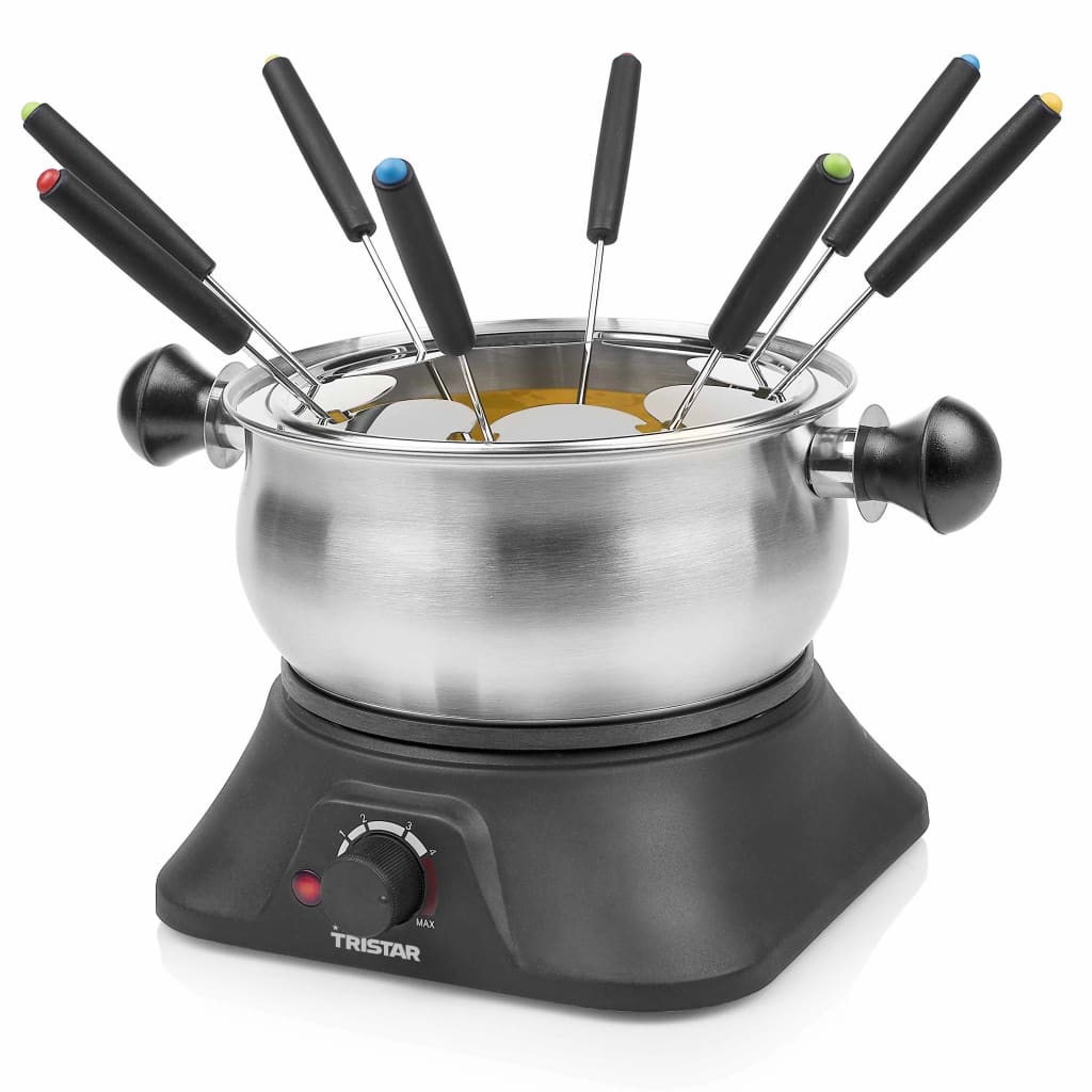 Tristar Familie Fondeuset 1400 W 1,3 L Roestvrij Staal Zilverkleurig