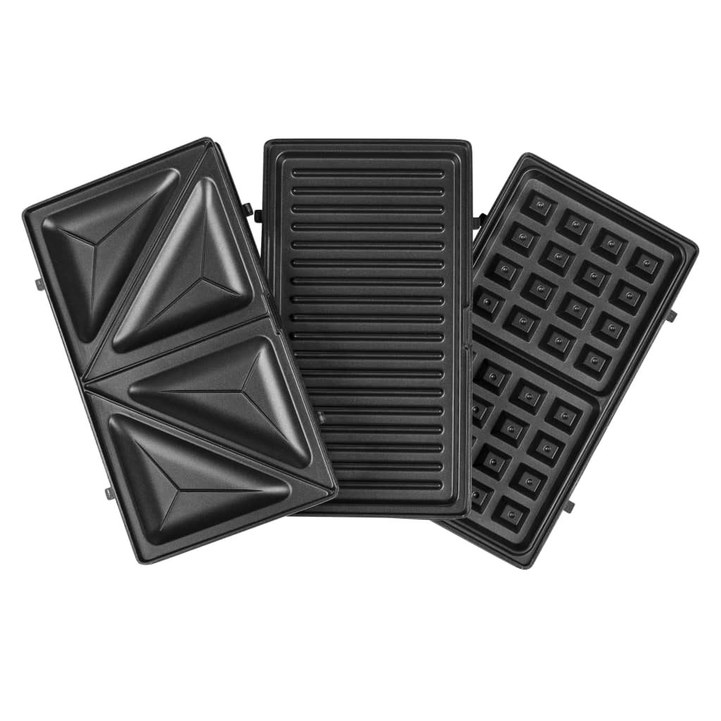 Tristar Tosti-Ijzer Sa-3070 3-In-1 800 W Zwart En Zilver