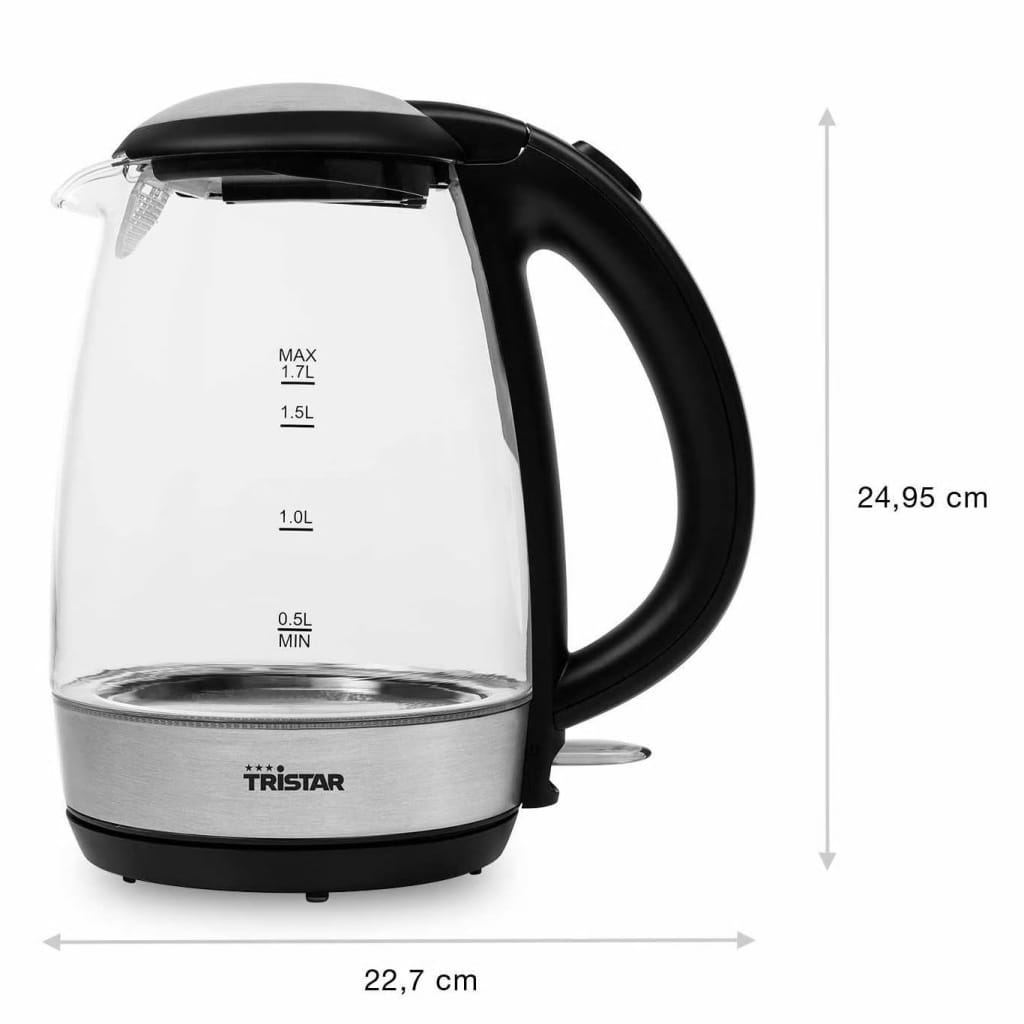 Tristar Waterkoker 2200 W 1,7 L Glas