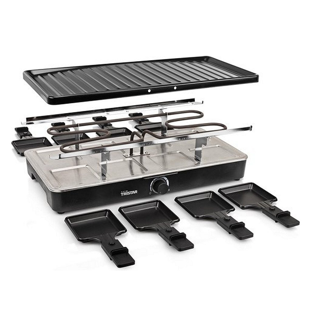 Tristar Ra-2722 8-Persoons Raclette Zwart