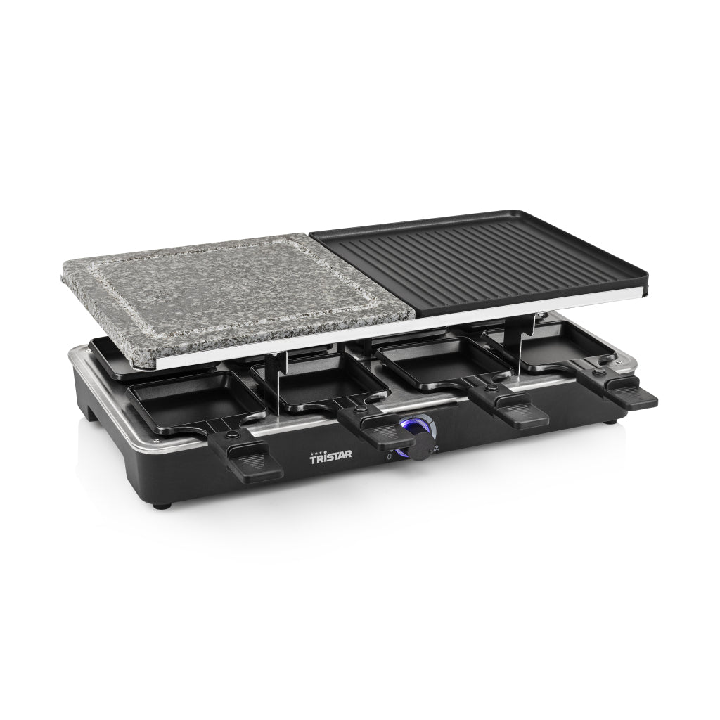 Tristar Ra-2723 Raclette-Steengrill Zwart/Grijs