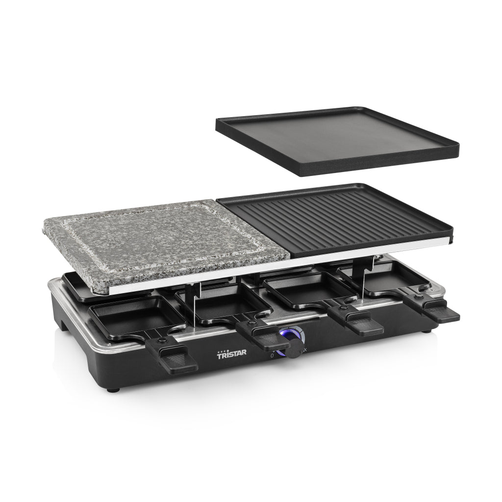 Tristar Ra-2723 Raclette-Steengrill Zwart/Grijs