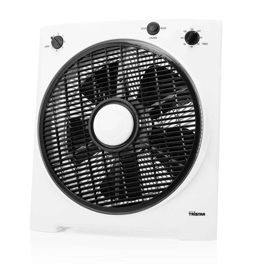 Tristar Ventilator Vierkant Ve-5858 30 W 30 Cm Wit En Zwart