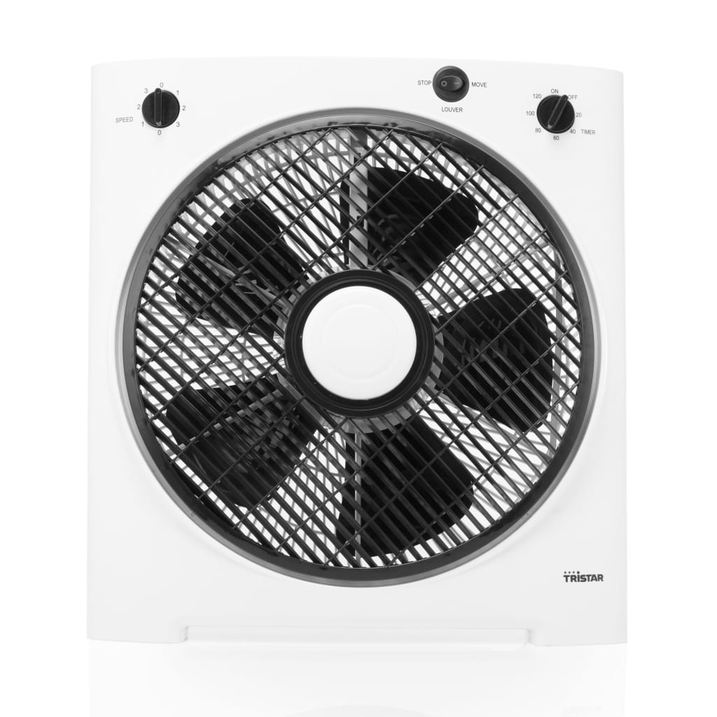 Tristar Ventilator Vierkant Ve-5858 30 W 30 Cm Wit En Zwart