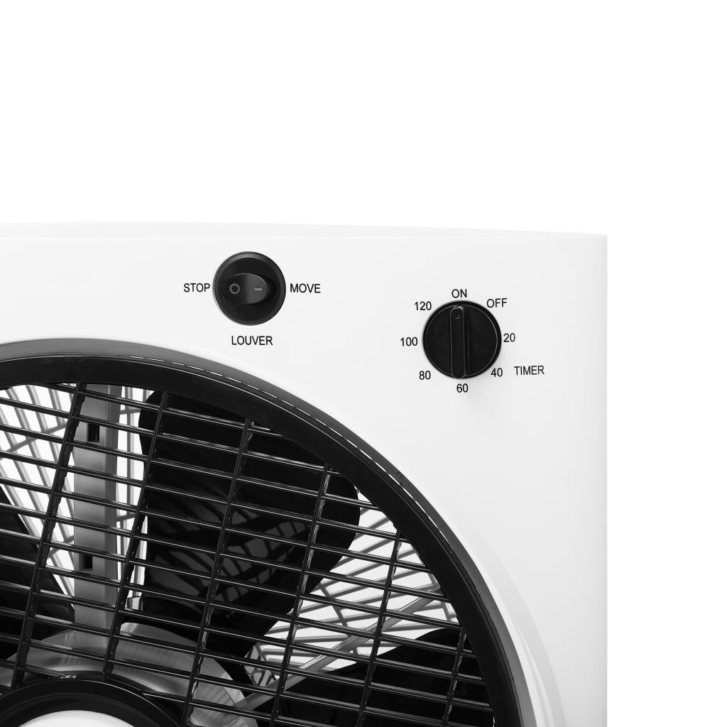 Tristar Ventilator Vierkant Ve-5858 30 W 30 Cm Wit En Zwart