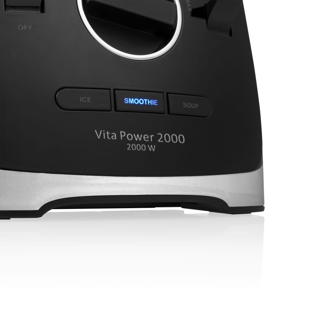 Tristar Blender Bl-4473 Vita Power 2000 W Zwart En Zilverkleurig