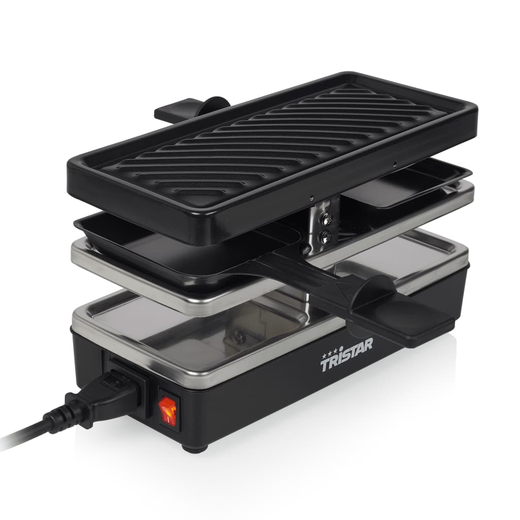 Tristar Gourmetstel Ra-2741 2-Persoons 400 W 23,8X10,4 Cm Zwart
