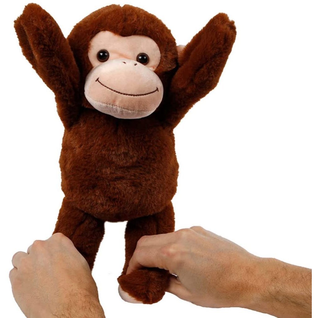 Basic Pluche Kiekeboe Aap Knuffel 33 Cm Met Beweegbare Armen