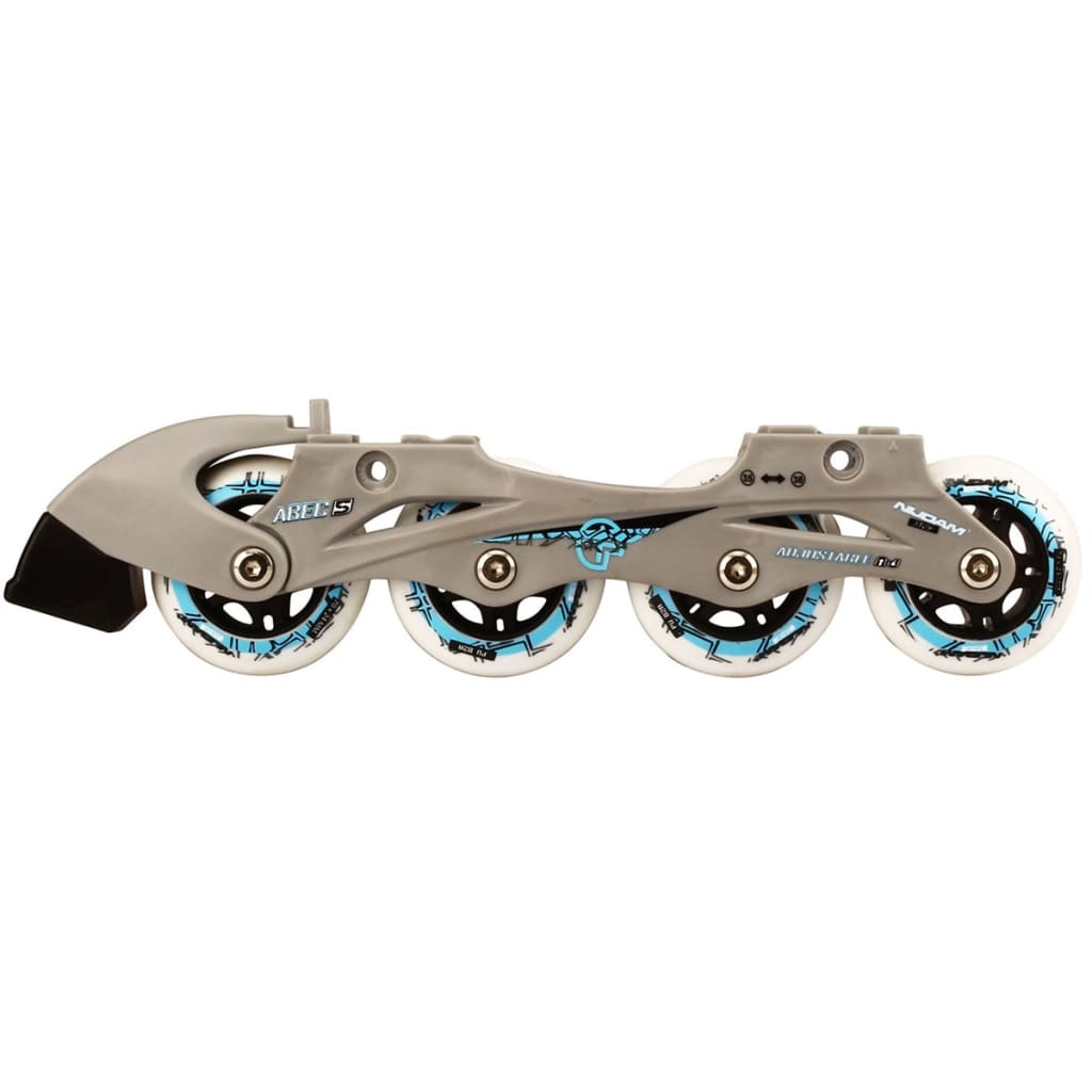Nijdam Inline- En Ijsschaatsen Combo 35-38 Zwart/Zilver/Blauw 52Sz