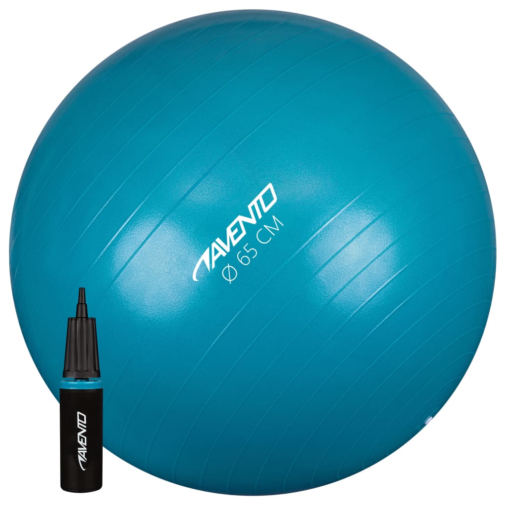 Avento Fitnessbal Met Pomp 65 Cm Blauw