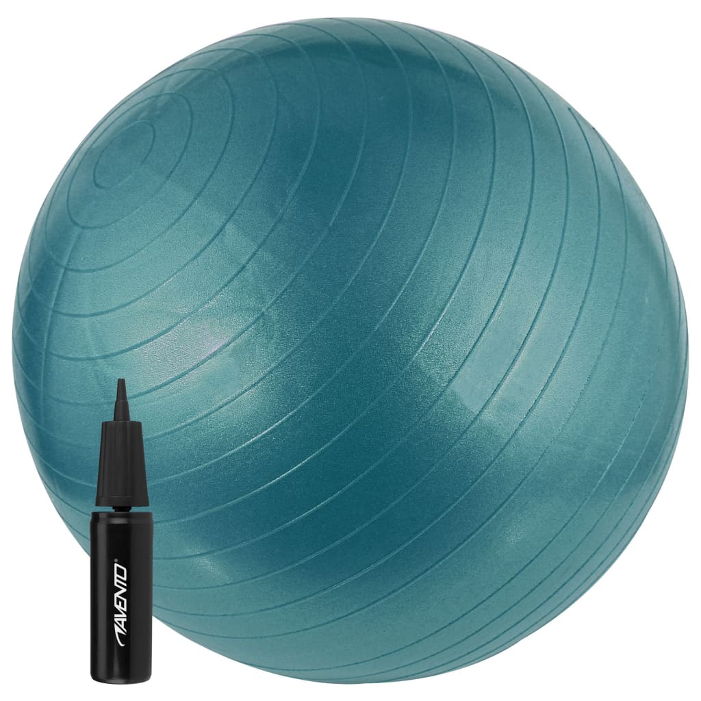 Avento Fitnessbal Met Pomp 65 Cm Blauw