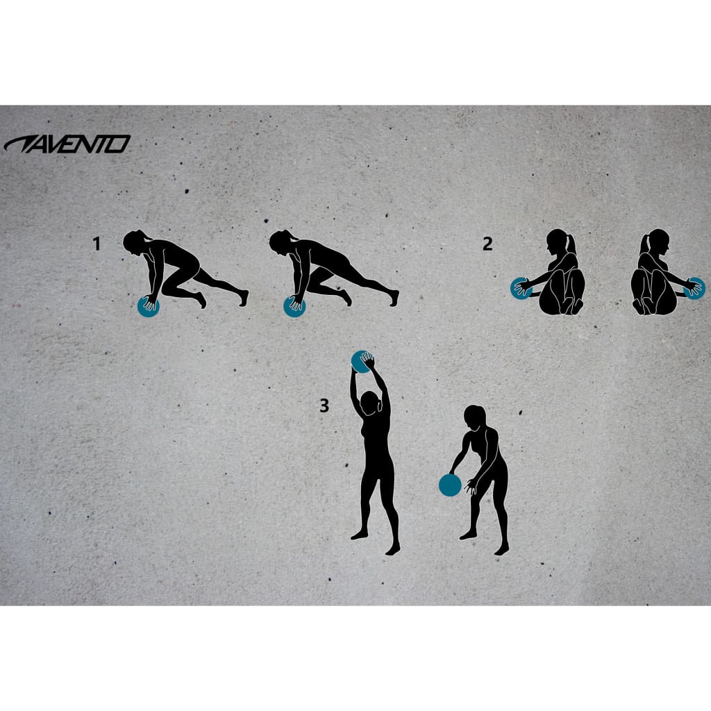 Avento Slambal Structuur 8 Kg Zwart
