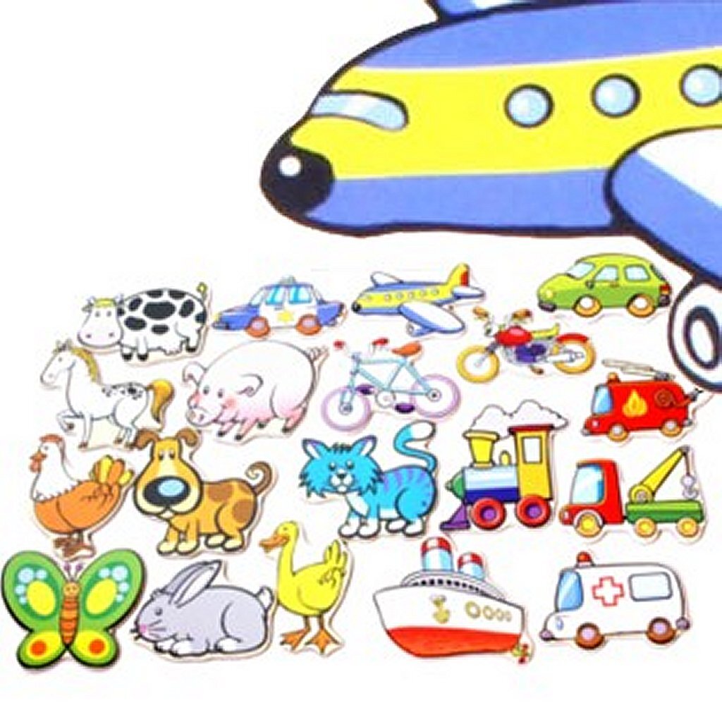 Simply For Kids Houten Magnetische Figuren 20Stuks