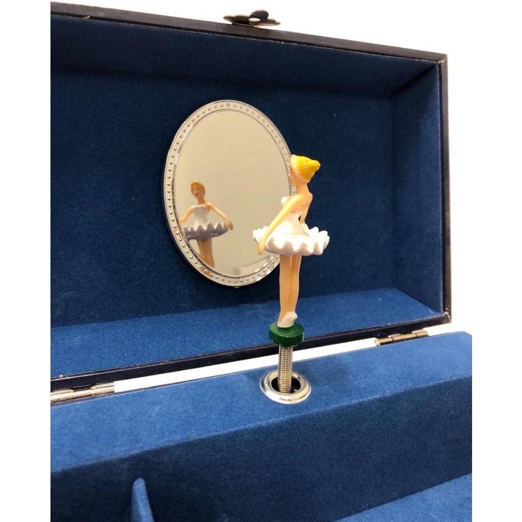 Simply For Kids Sieradendoos Met Muziek Zwanenmeer Met Lade Blauw