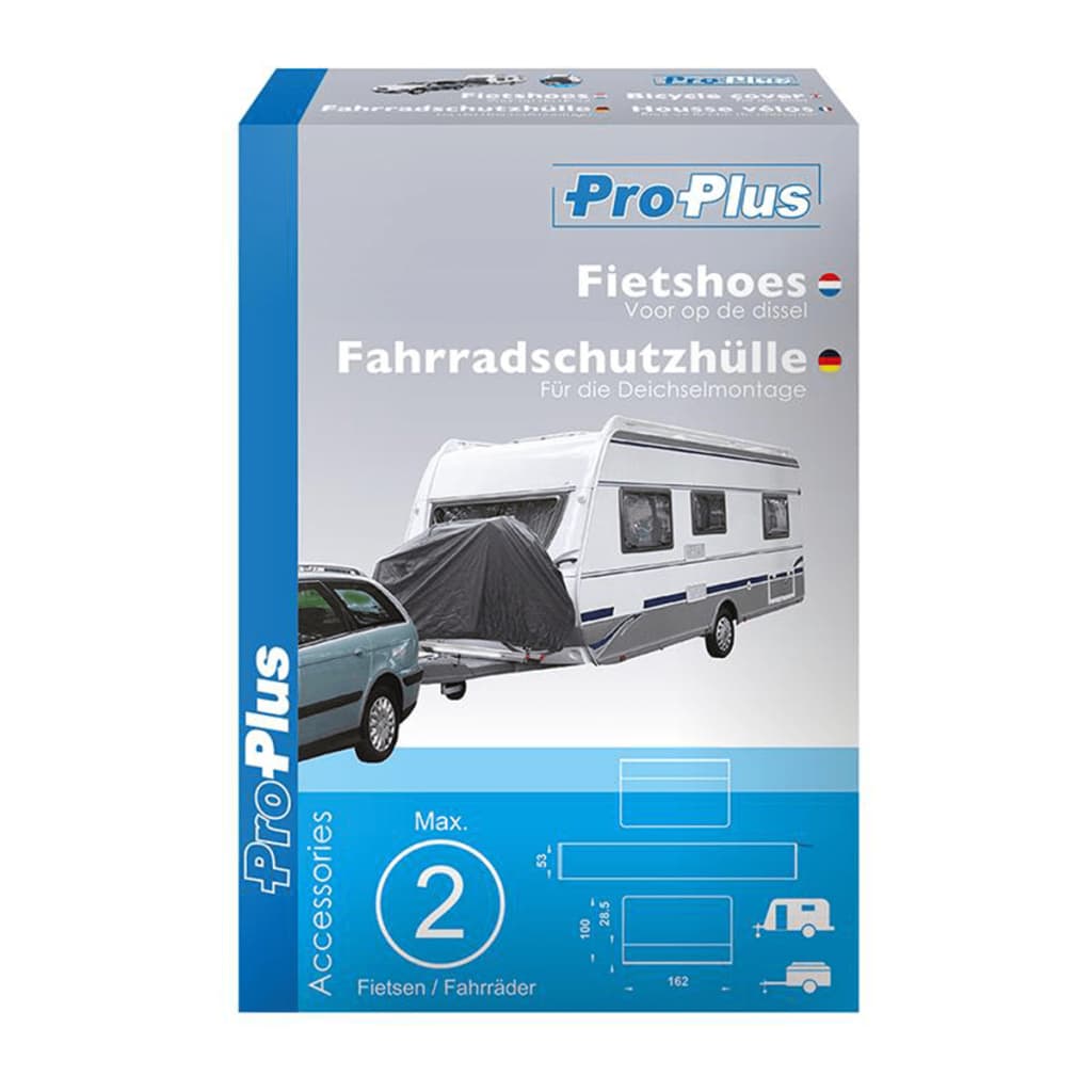 Proplus Fietshoes Voor 2 Fietsen Zwart 330289