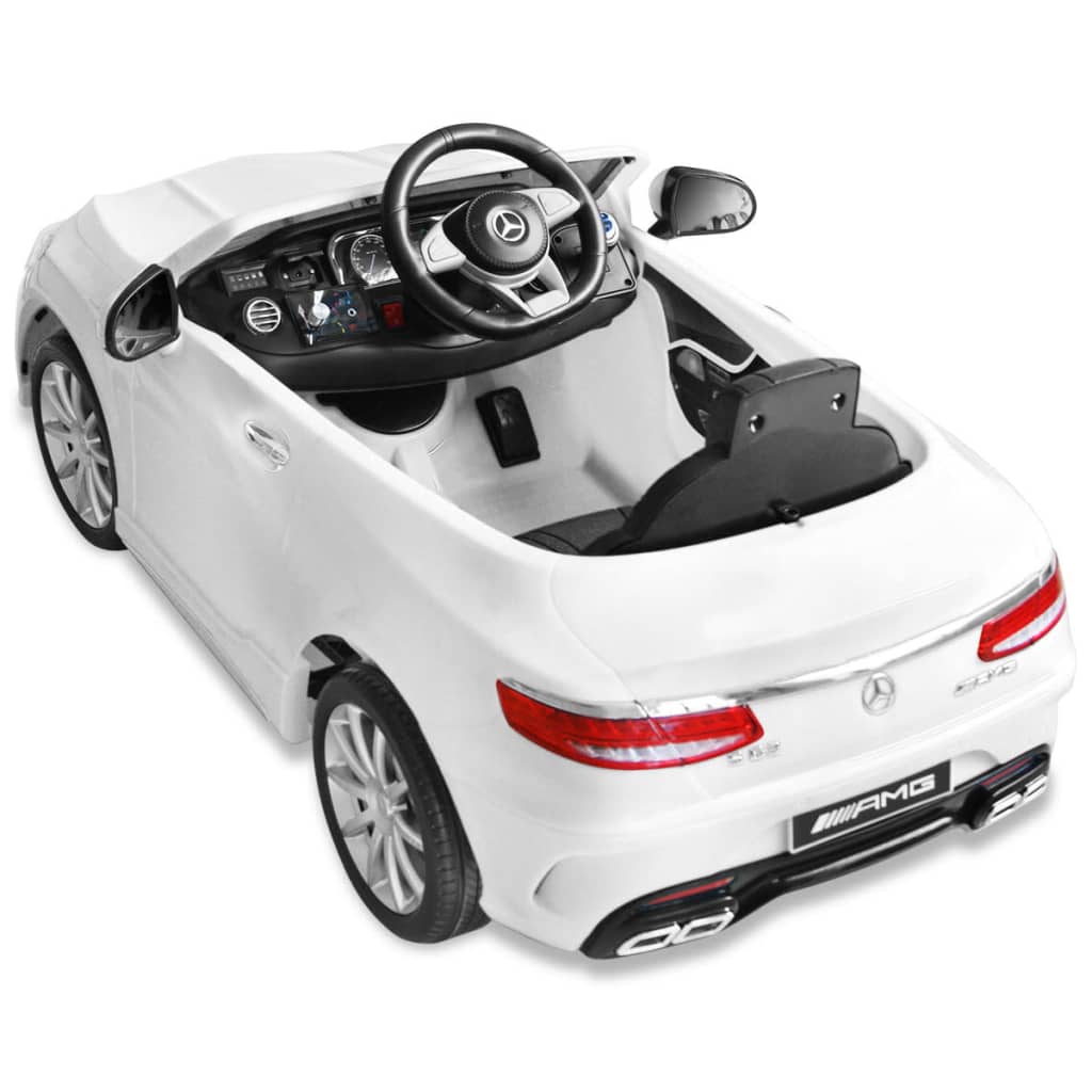 Elektrische Speelgoedauto Mercedes Benz Amg S63 12 V Wit