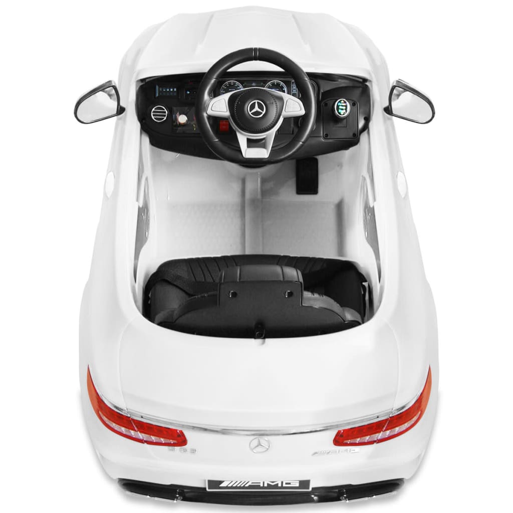 Elektrische Speelgoedauto Mercedes Benz Amg S63 12 V Wit