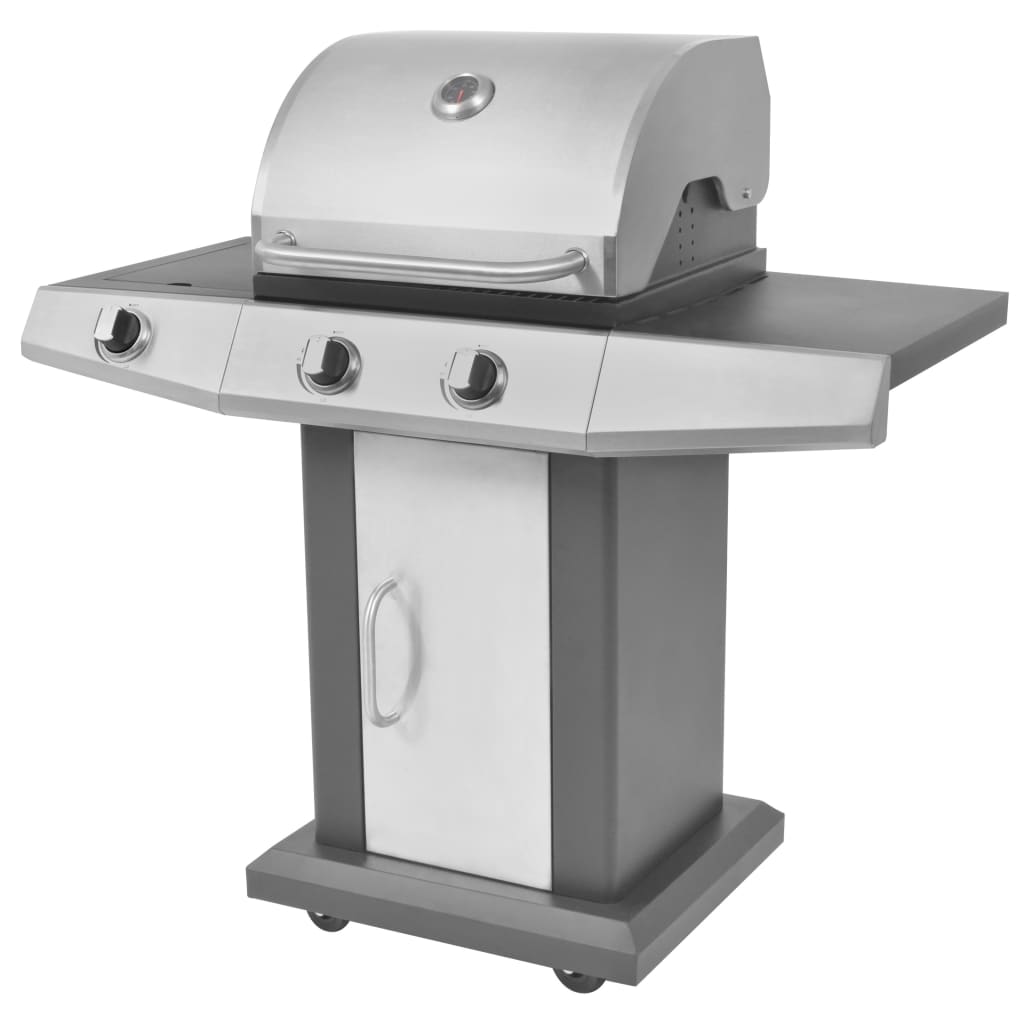 Gasbarbecue En Grill 2+1 Kookzone Zwart En Zilver