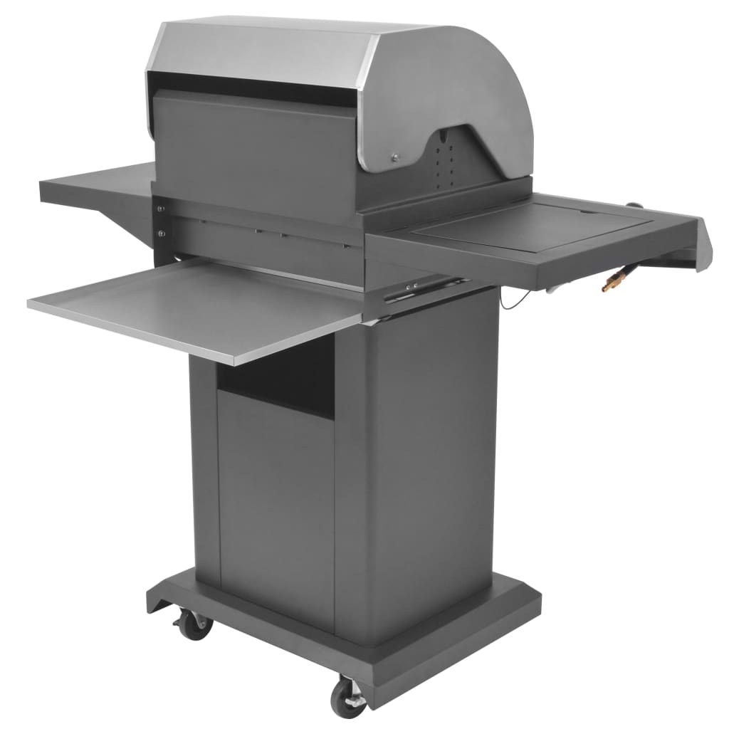 Gasbarbecue En Grill 2+1 Kookzone Zwart En Zilver