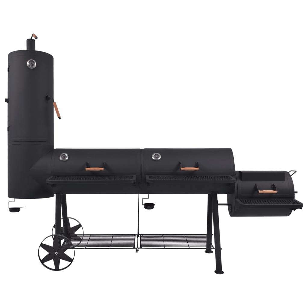 Houtskoolbarbecue Met Onderplank Xxxl Zwart