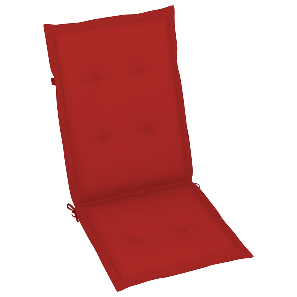 Tuinstoelkussens 4 St 120X50X3 Cm Rood