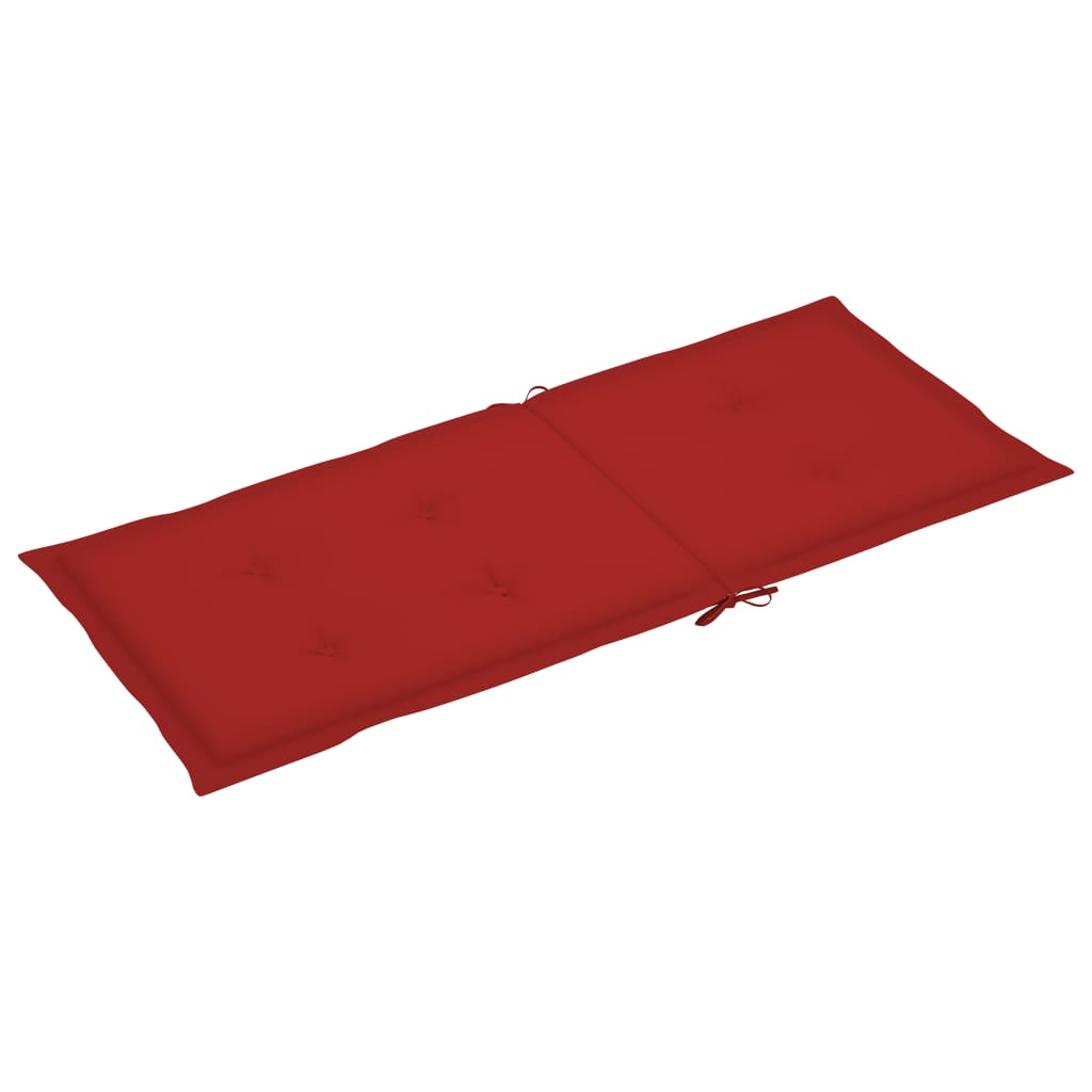 Tuinstoelkussens 4 St 120X50X3 Cm Rood