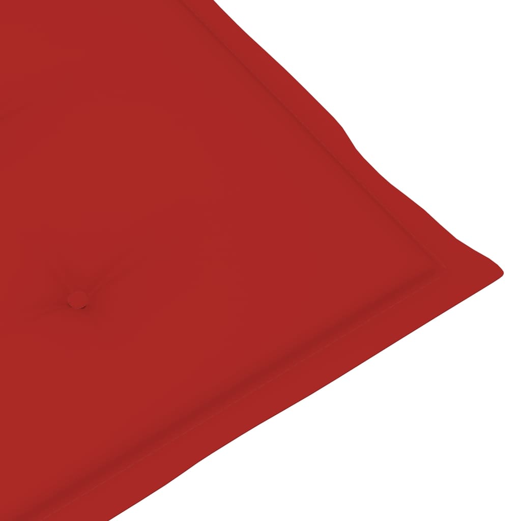 Tuinstoelkussens 4 St 120X50X3 Cm Rood