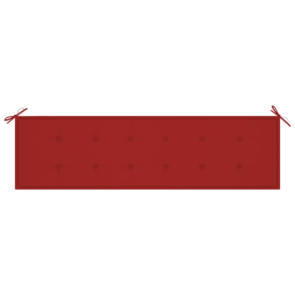 Tuinbankkussen 180X50X3 Cm Rood