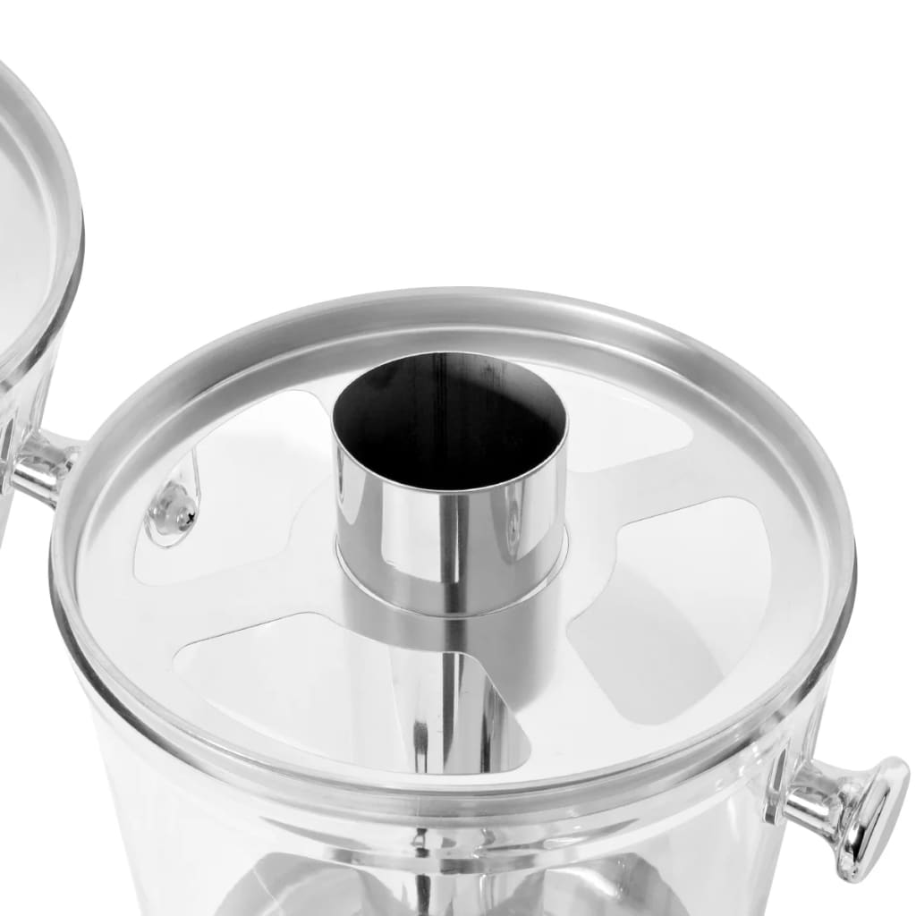 Dubbele Sapdispenser Roestvrij Staal 2X8 L