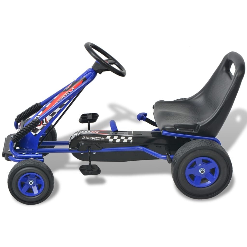 Skelter Met Pedalen En Verstelbare Zitting Blauw
