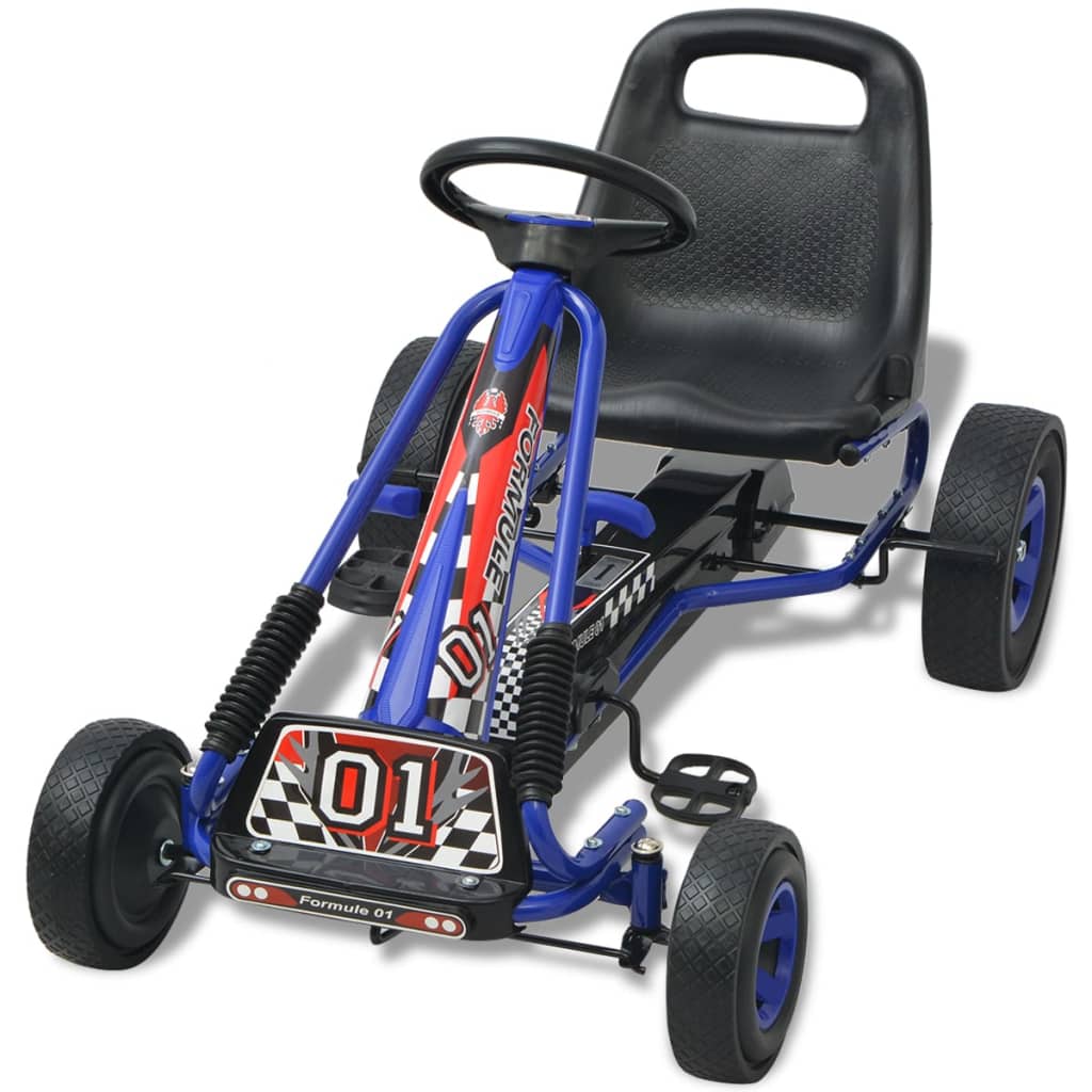 Skelter Met Pedalen En Verstelbare Zitting Blauw
