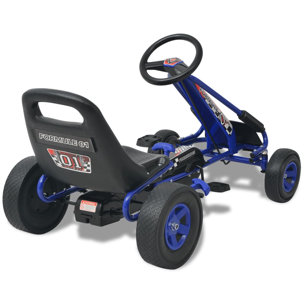 Skelter Met Pedalen En Verstelbare Zitting Blauw