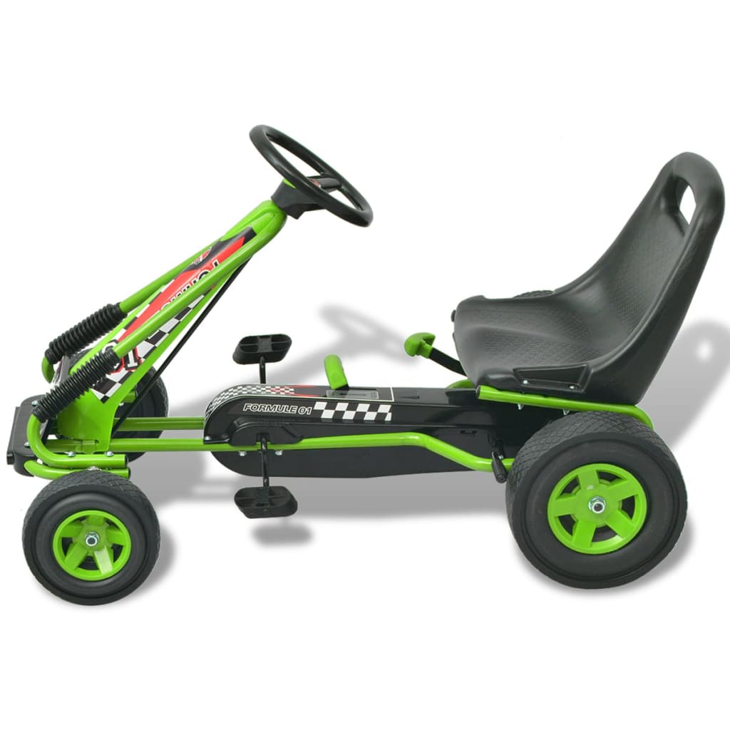 Skelter Met Pedalen En Verstelbare Zitting Groen