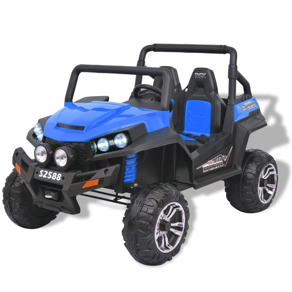 Elektrische Speelgoedauto Voor 2 Personen Blauw En Zwart Xxl