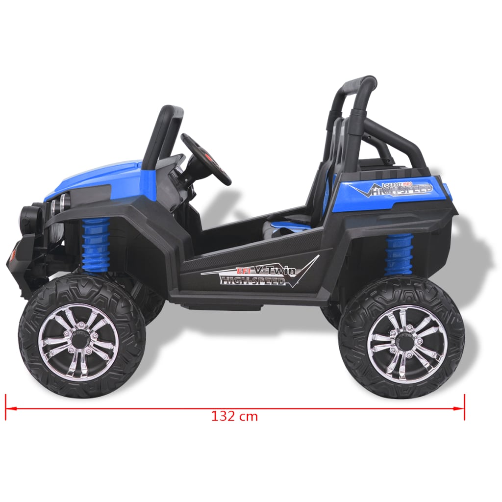 Elektrische Speelgoedauto Voor 2 Personen Blauw En Zwart Xxl