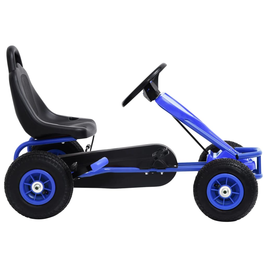 Skelter Met Pedalen En Pneumatische Banden Blauw