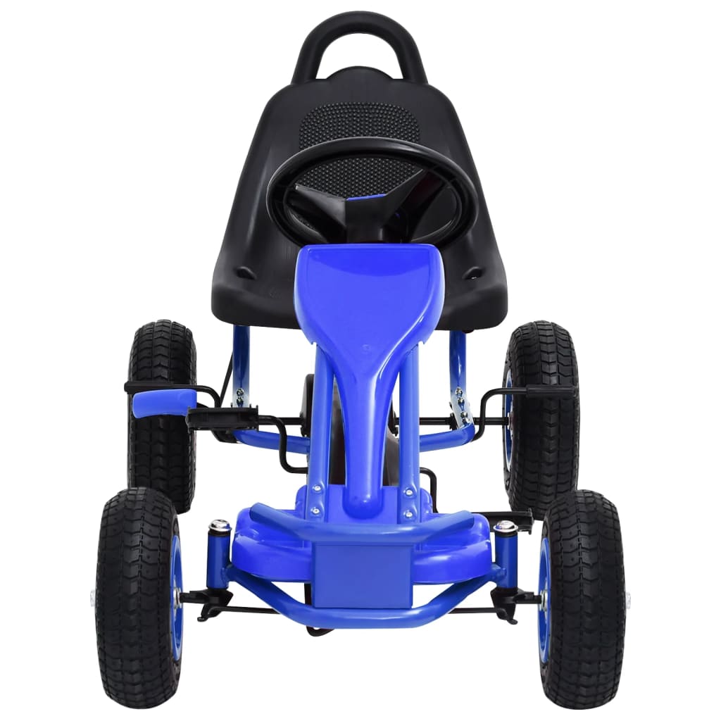 Skelter Met Pedalen En Pneumatische Banden Blauw