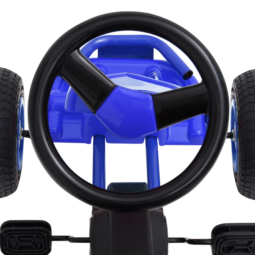 Skelter Met Pedalen En Pneumatische Banden Blauw