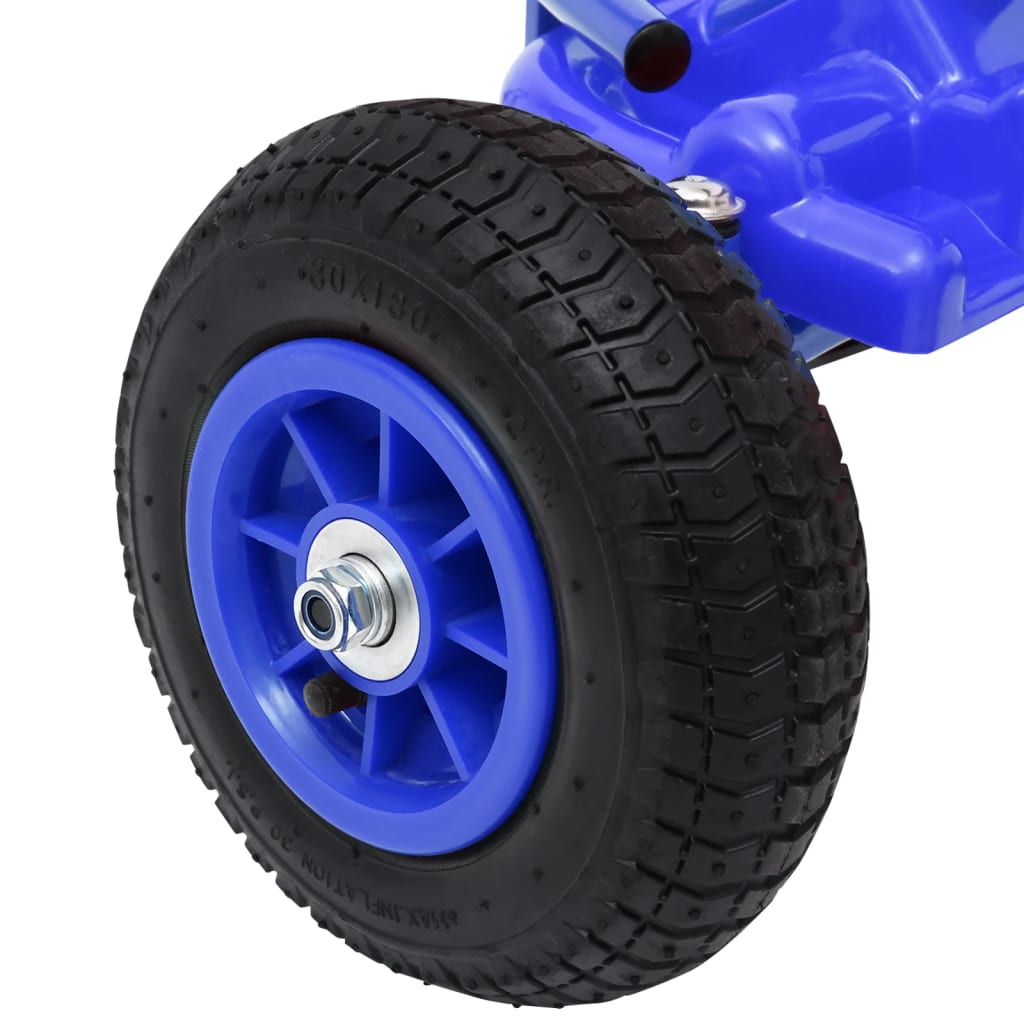 Skelter Met Pedalen En Pneumatische Banden Blauw