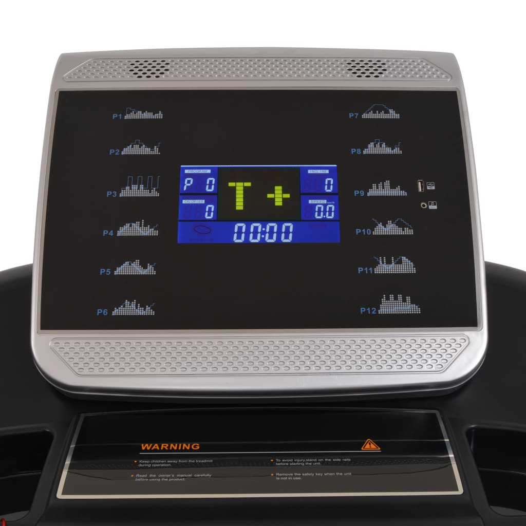 Elektrische Loopband 144X56 Cm Lcd-Scherm 1-20 Km/U 4 Hp