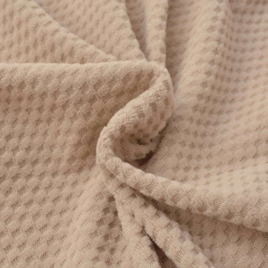 Meubelhoes Voor Fauteuil Stretch Piqué Beige