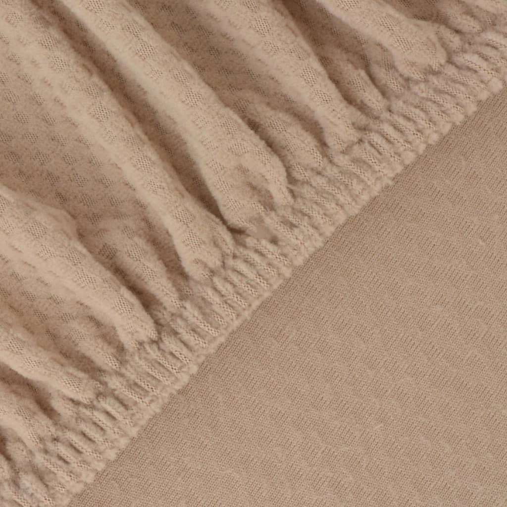 Meubelhoes Voor Fauteuil Stretch Piqué Beige