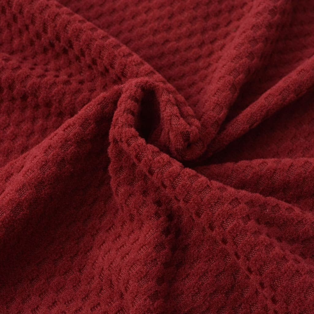 Meubelhoes Voor Stoel Stretch Piqué Bordeauxrood 6St